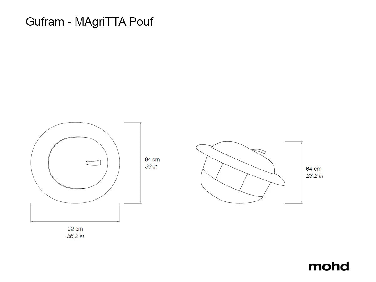 Gufram - MAgriTTA Sitzpouf 1970 Roberto Matta