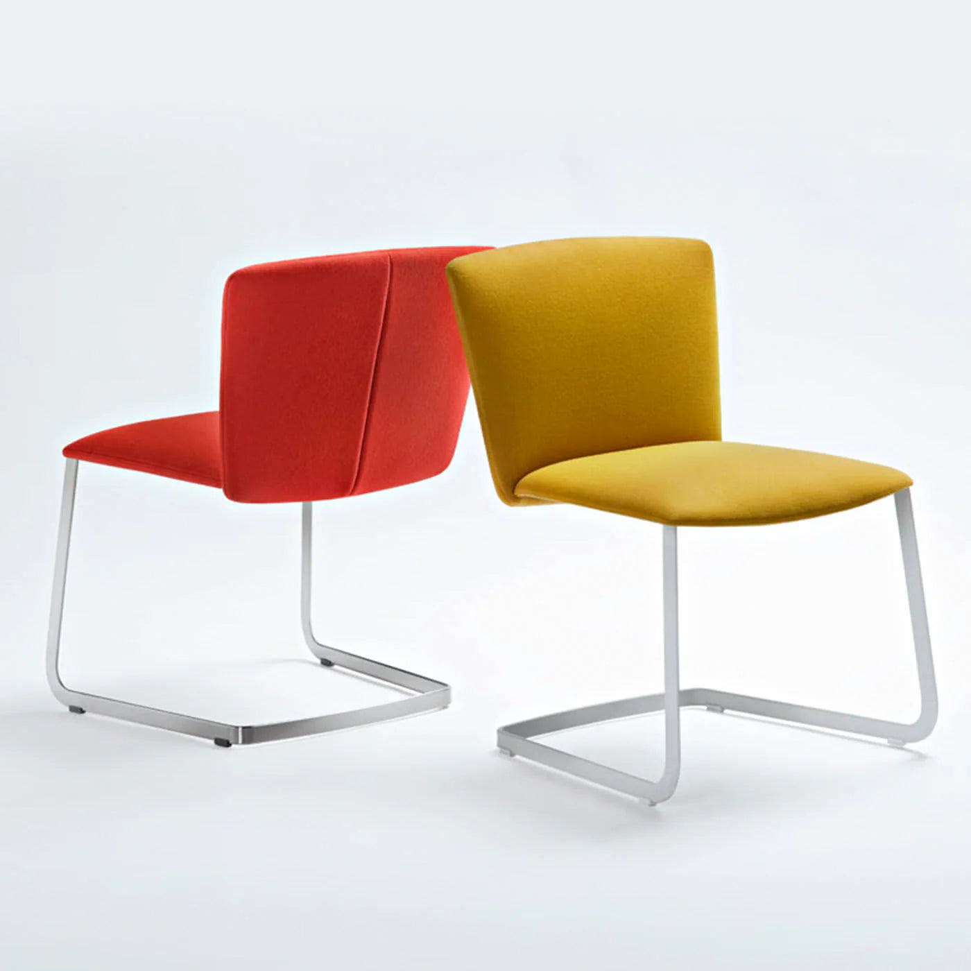 Tecno Spa - Freischwinger Vela in Gelb von Lievore Altherr Molina