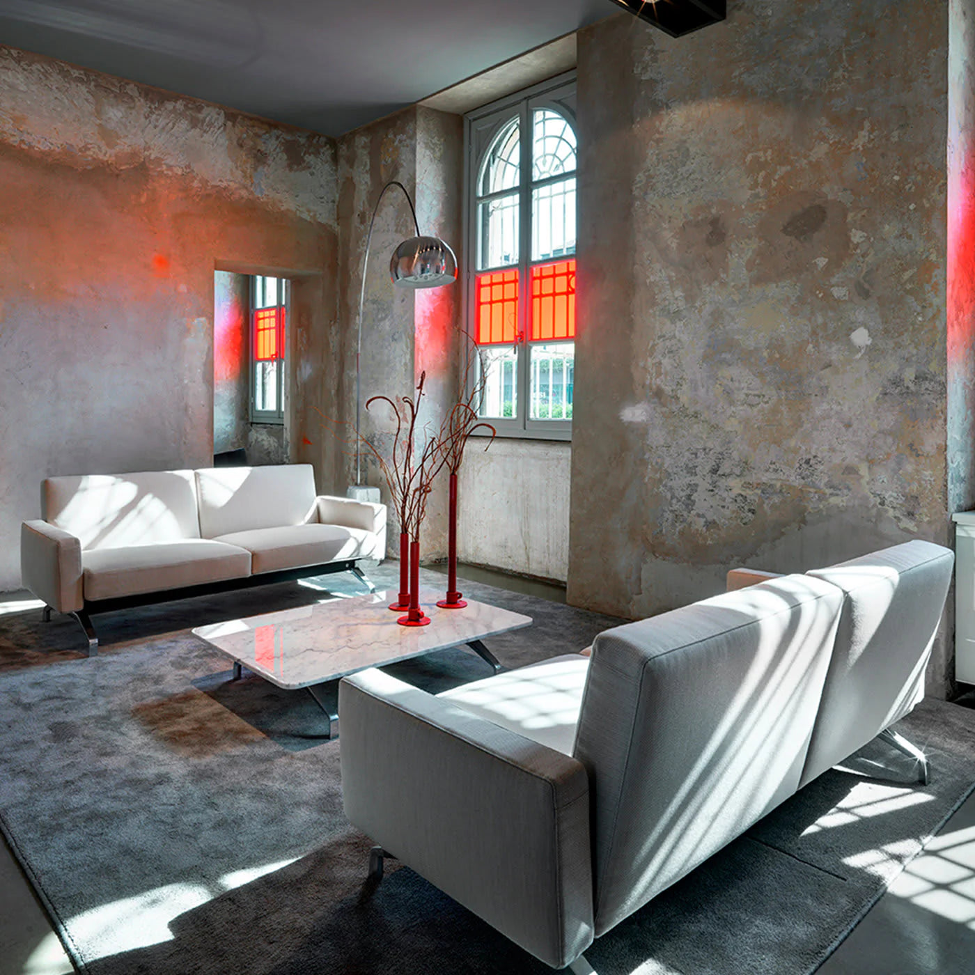 Tecno Spa - Pons Couchtisch aus Marmor von Rodolfo Dordoni