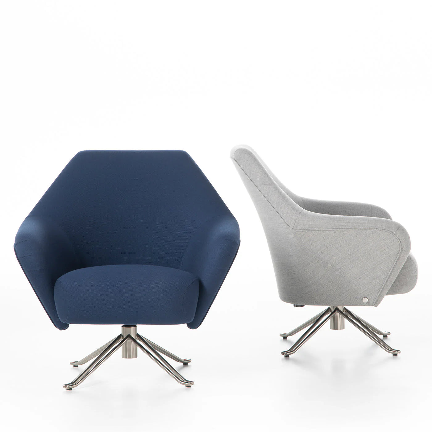 Tecno Spa - P32 Sessel Azurblau von Osvaldo Borsani