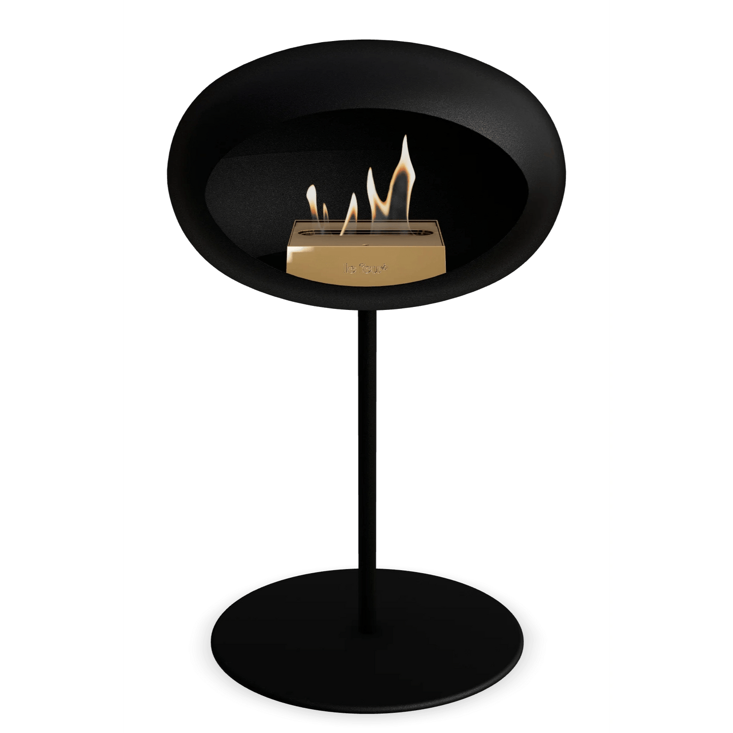 Le Feu - Black Ground Steel Low Bioethanol-Kamin