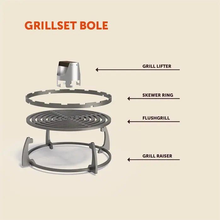   - Adezz - Außenküche Grill Seare Halo mit Holzlager                              