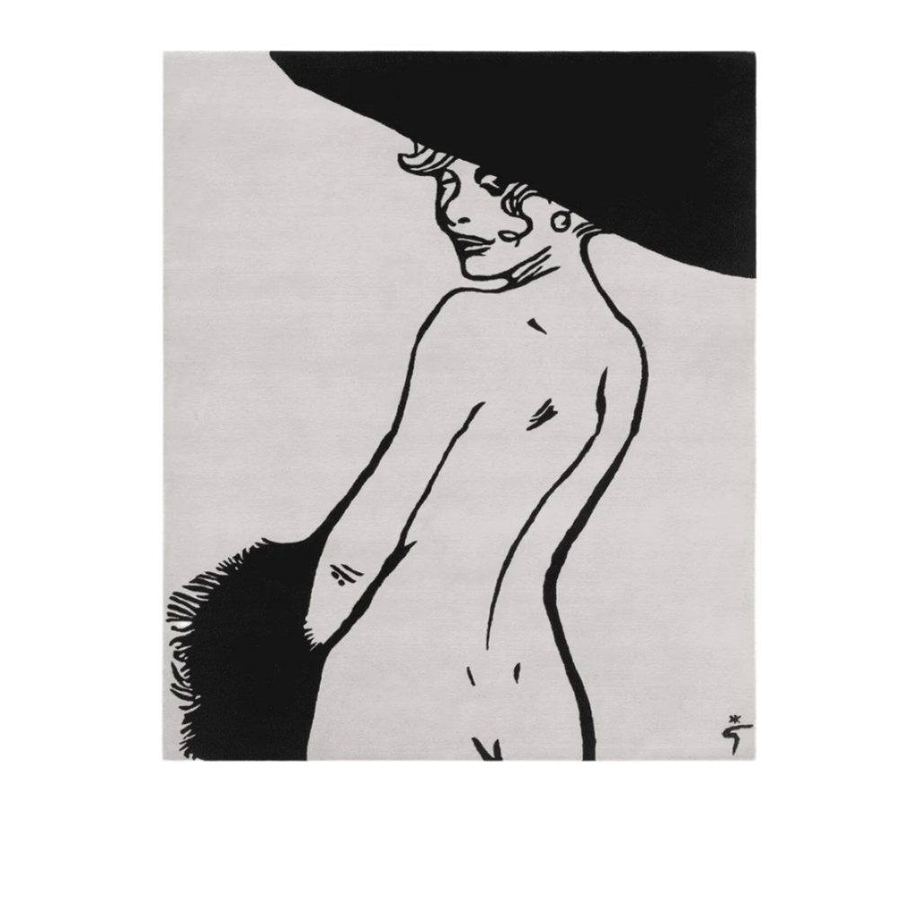 Amini - Woman Teppich René Gruau