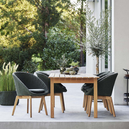 Cane-line - Peacock Soft Rope Gartenstuhl Dunkelgrau