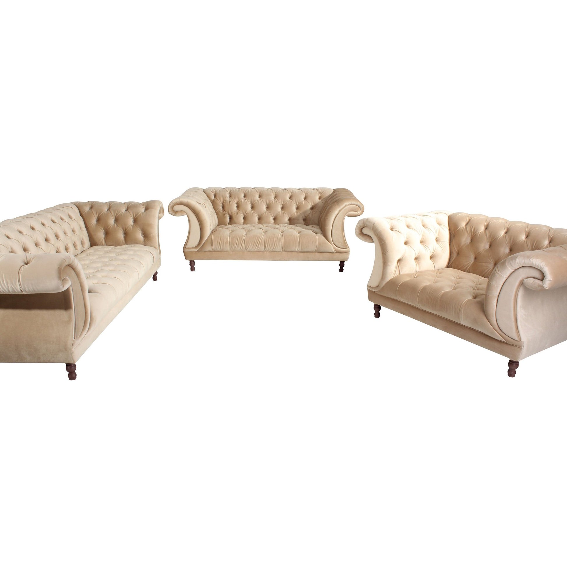 Max Winzer - 3-Sitzer Sofa Ivette Samtvelour in 12 Farben