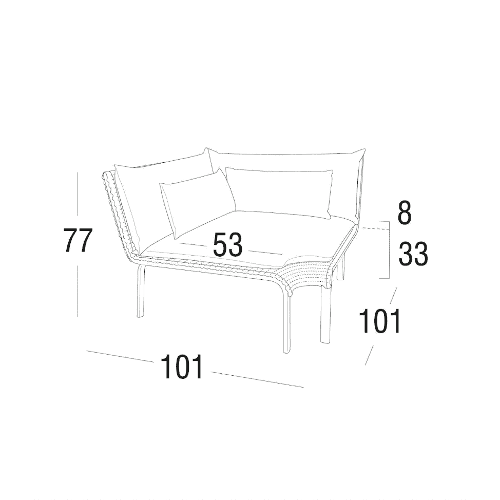 Roberti - Key West Ecksofa Modul