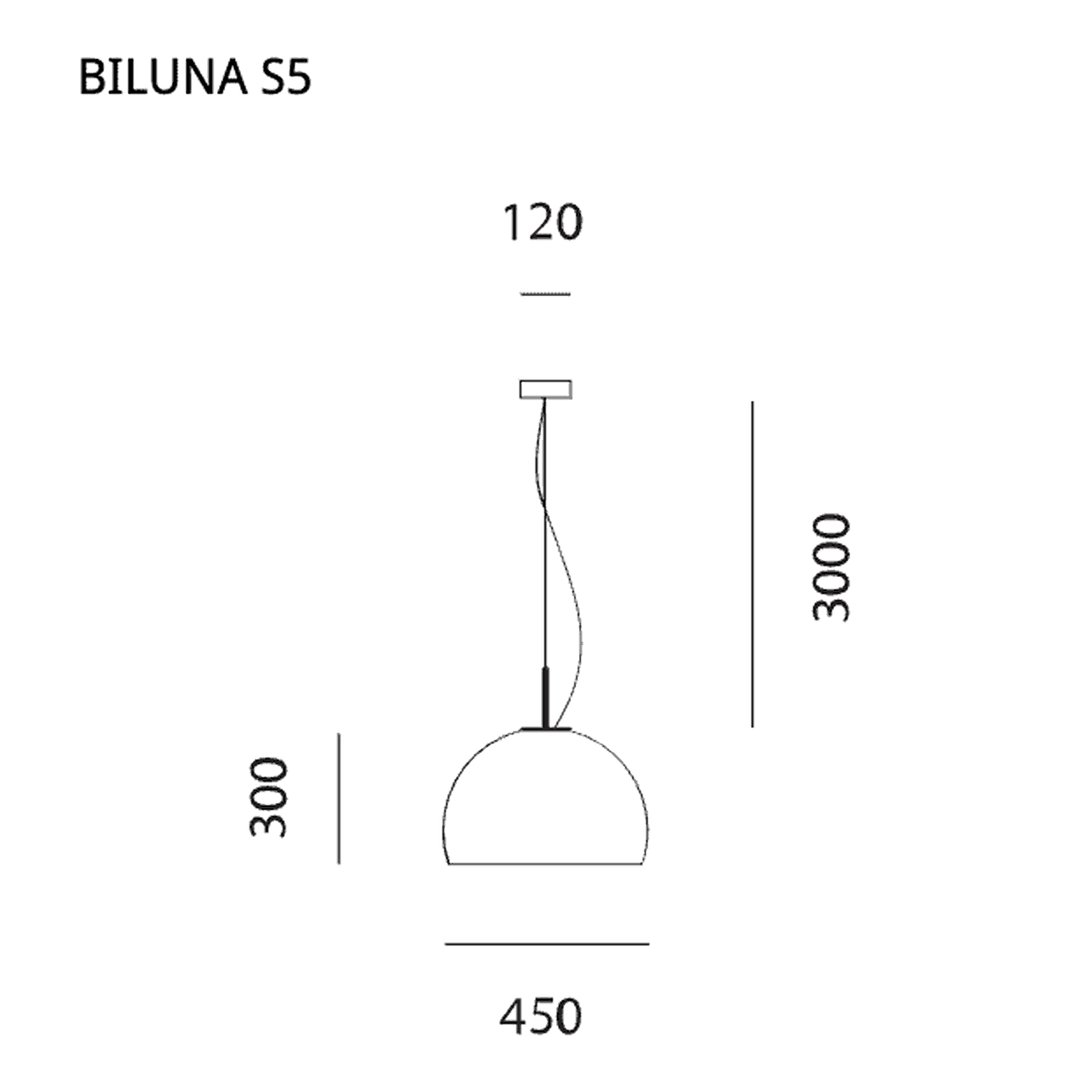   - Prandina - Deckenleuchte Biluna S5                              