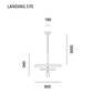   - Prandina - Deckenleuchte Landing S70                              