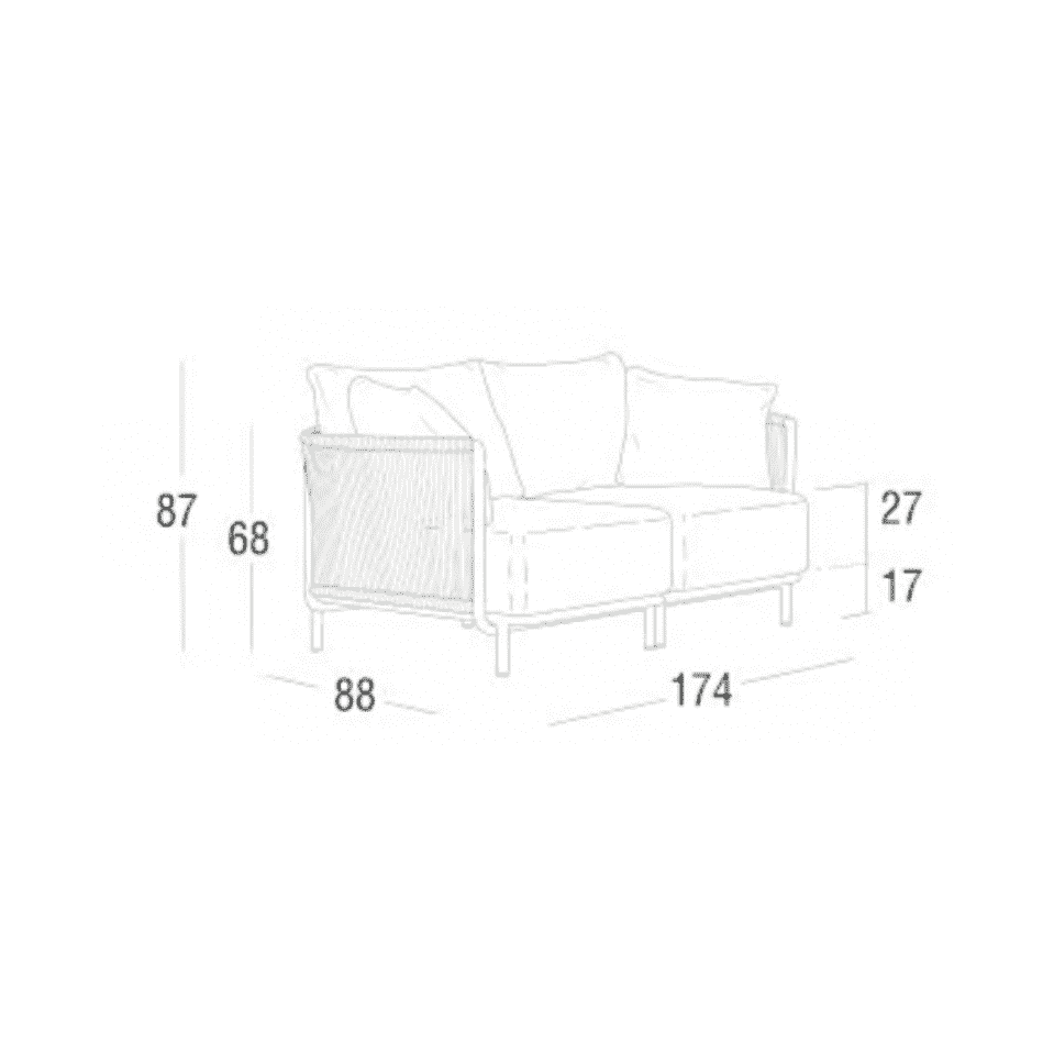 Roberti - Queen 2-Sitzer Sofa