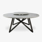 VELTHA® - Runder Tisch HERMU Peperino Lazy Susan