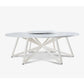 VELTHA® - Runder Tisch HERMU Carrara-Marmor Lazy Susan