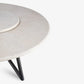 VELTHA® - Runder Tisch HERMU Travertin Lazy Susan