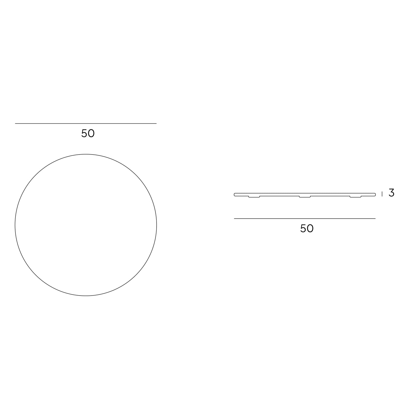 VELTHA® - NOSTER Rundes Serviertablett aus Peperino