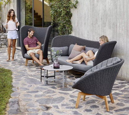 Cane-line - Peacock Soft Rope Loungesessel Hellgrau