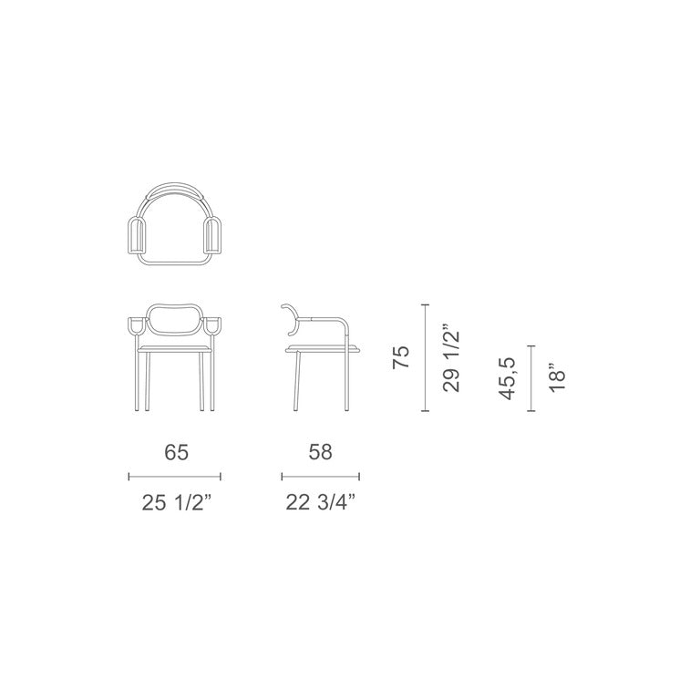 Cappellini -  01 Chair Armlehnenstuhl Shiro Kuramata