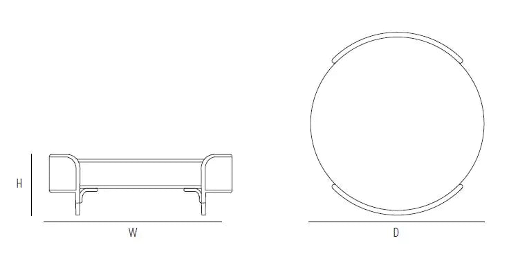 GTV Thonet - Detour Couchtisch