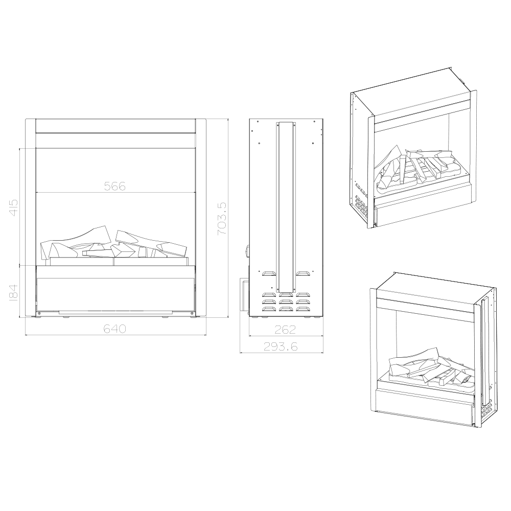 Dimplex - Albany Wasserdampf Kamin Einsatz