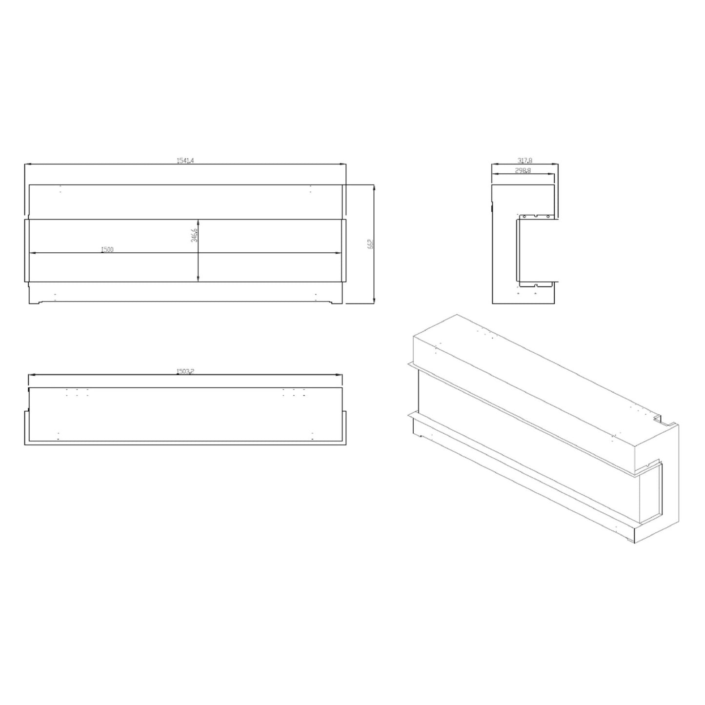 Dimplex - Vivente Plus 150 Einbau-Elektrokamin