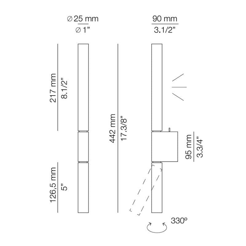 Estiluz - Canut A-3571 LED-Wandleuchte