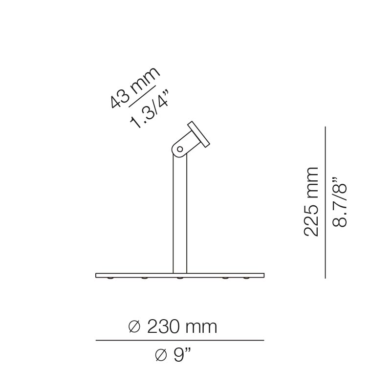 Estiluz - MOOD M-4067 LED-Tischleuchte mit Tisch Support