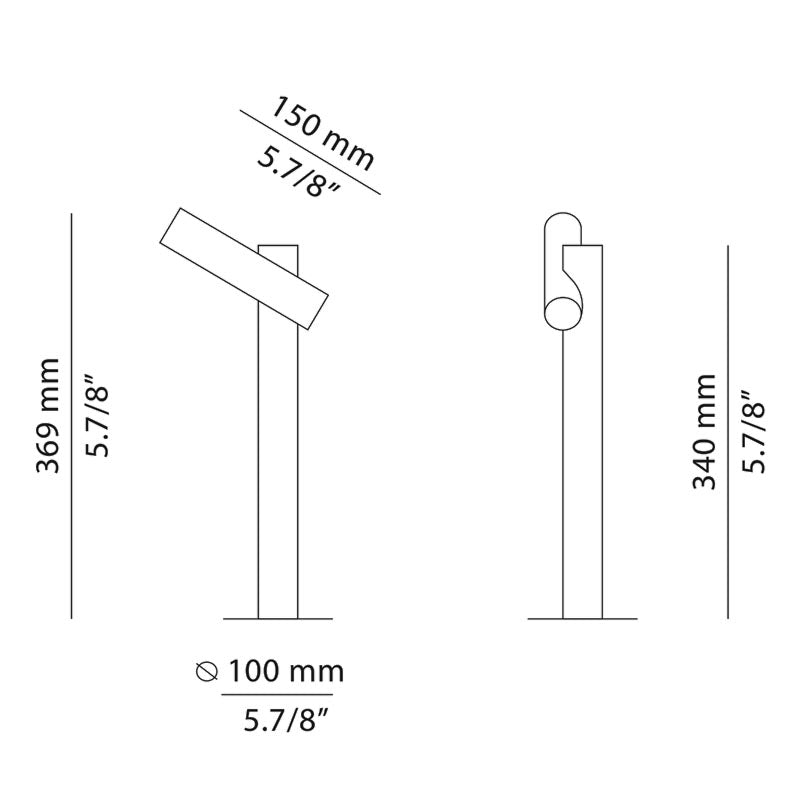 Estiluz - Tik A-4097X Pollerleuchte LED