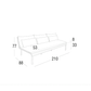 Roberti - Key West 3-Sitzer Sofa Modul