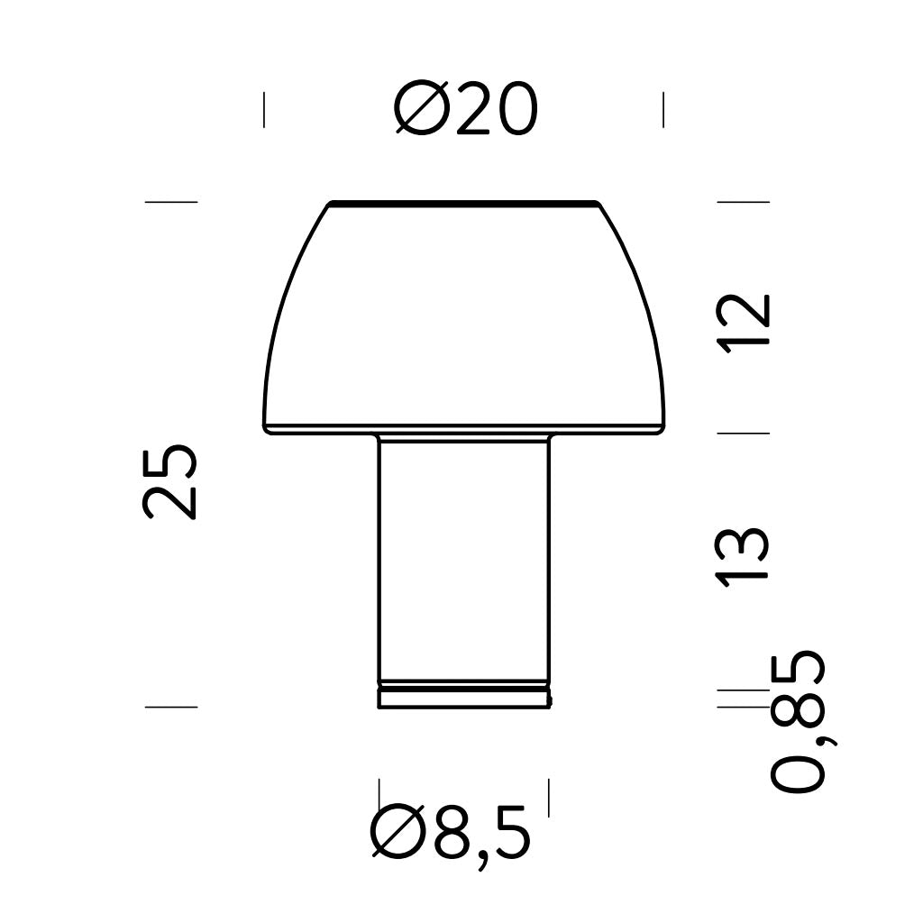 Nemo Lighting - Lorosae Akku Tischleuchte