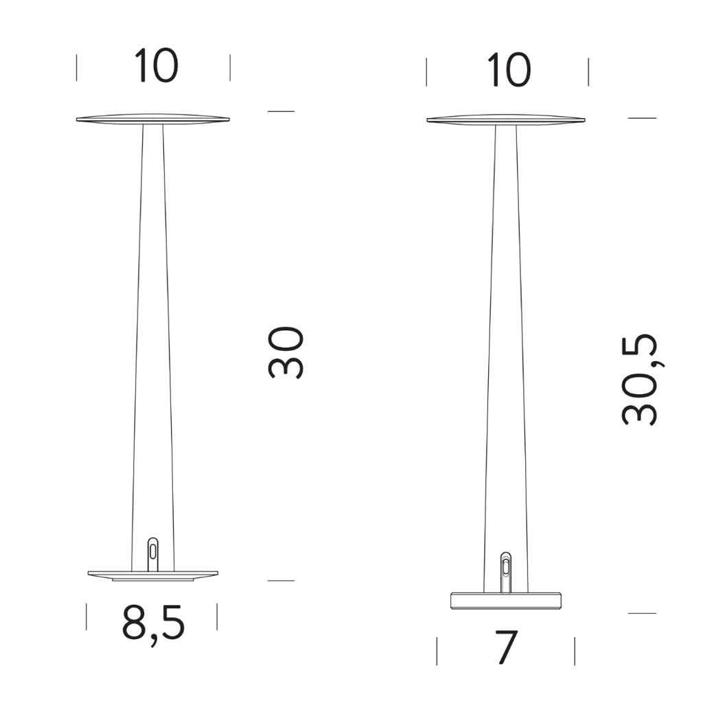 Nemo Lighting - Portofino Akku Tischleuchte