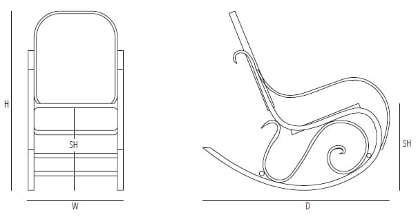 GTV Thonet - Schaukelstuhl