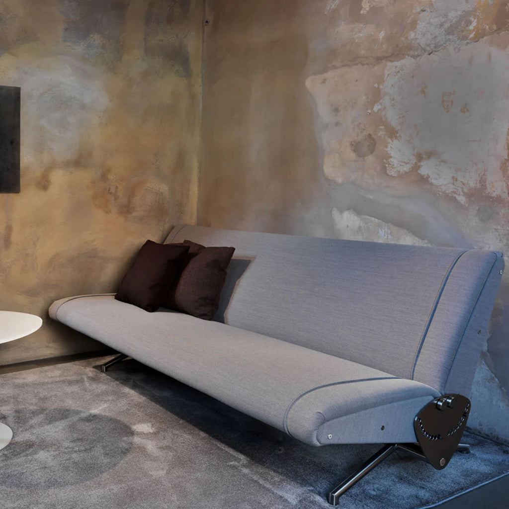 Tecno Spa - D70 Graues Sofa von Osvaldo Borsani