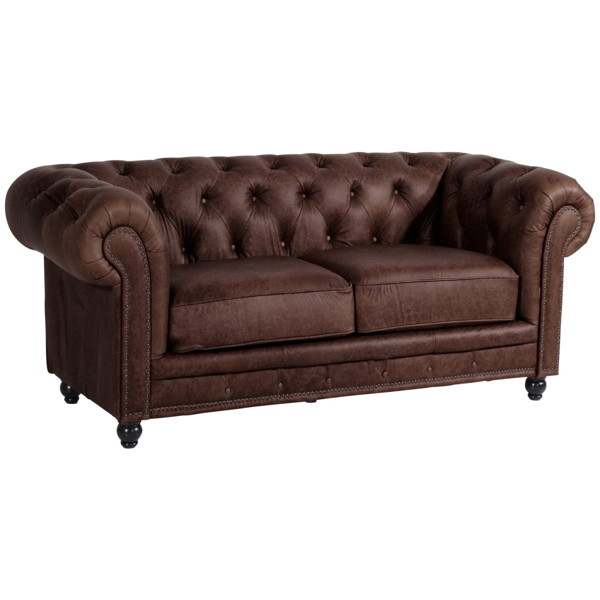 Max Winzer - 2-Sitzer Sofa Orleans Echtleder Antikoptik in 2 Farben