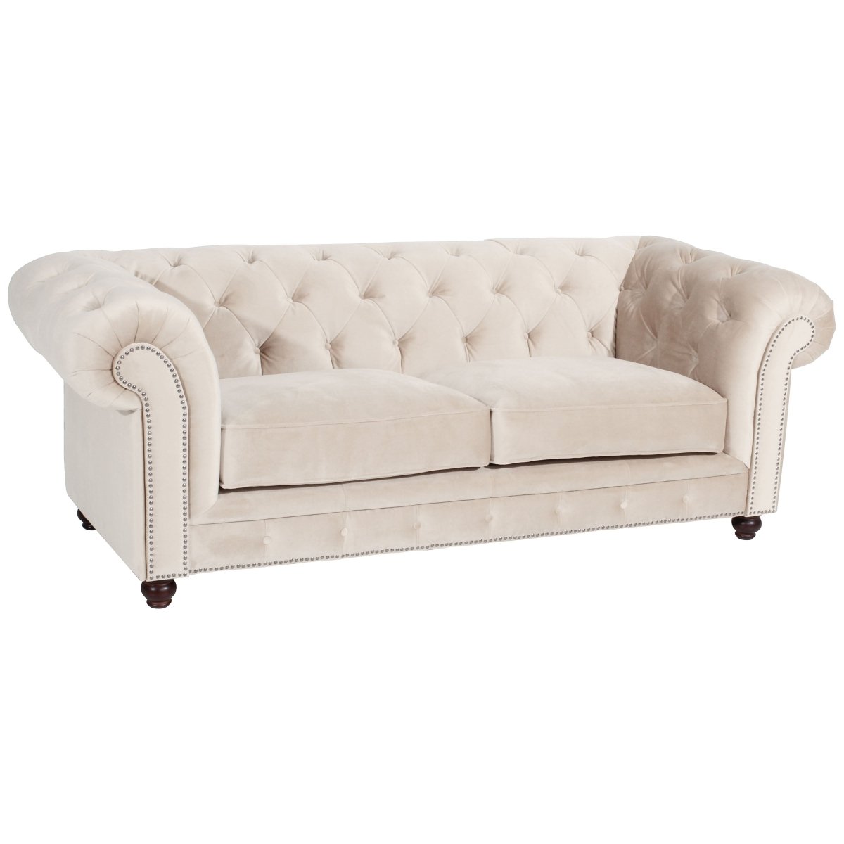 Max Winzer - 2,5-Sitzer Sofa Orleans Samtvelour in 8 Farben