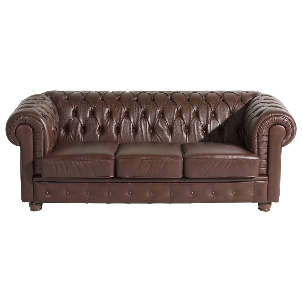 Max Winzer - 3-Sitzer Sofa Bridgeport 100% Wischleder in 2 Farben