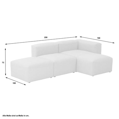 Max Winzer - Lena modulares Sofa-Set 03 Creme