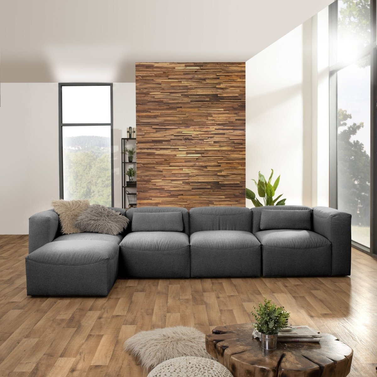 Max Winzer - Lena modulares Sofa-Set 07 Anthrazit