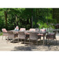 Nardi Net Gartenmöbel-Set 9-tlg. mit Tisch 210/280x100cm Taupe