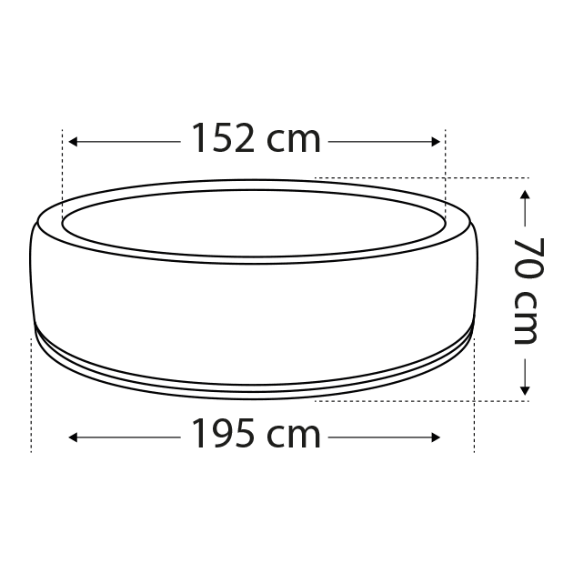 NetSpa - Boa Aufblasbarer Whirlpool Premium Spa