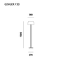 Prandina - Stehleuchte Ginger F30 weiß