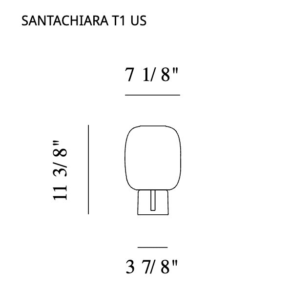 Prandina - Tischleuchte Santachiara T1