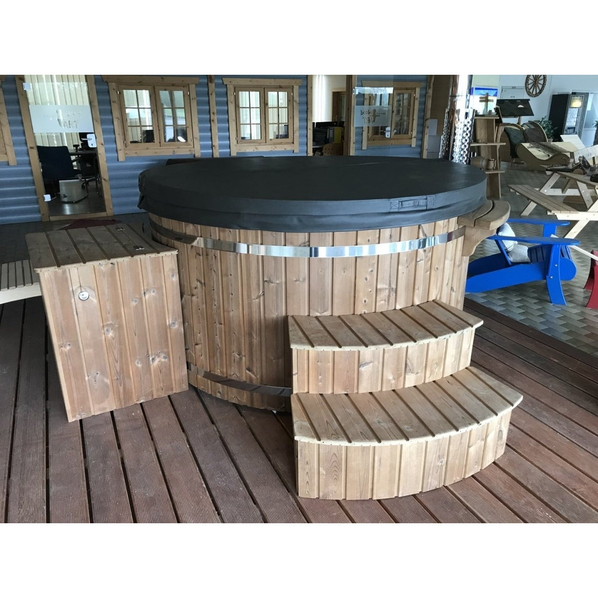 Scandinavic Wood Art - Polar Hot Tub "holzbeheizt" Royal 200 cm