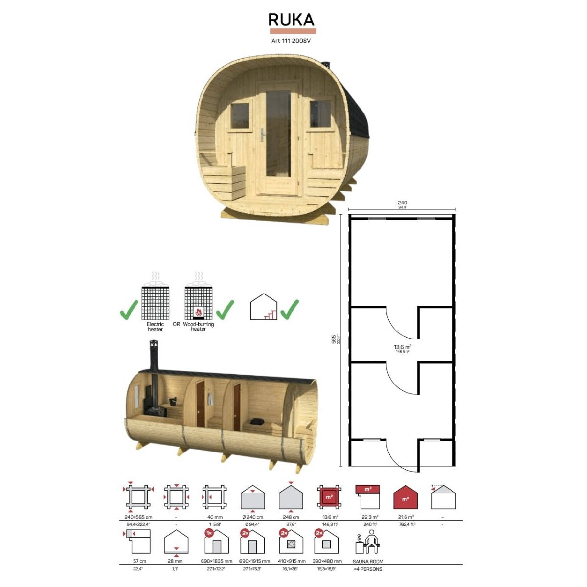 Tene FASS SAUNA RUKA