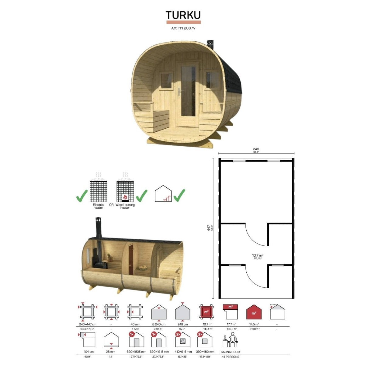 Tene FASS SAUNA TURKU