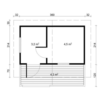 Tene Saunhaus PIHA-TUURI 12