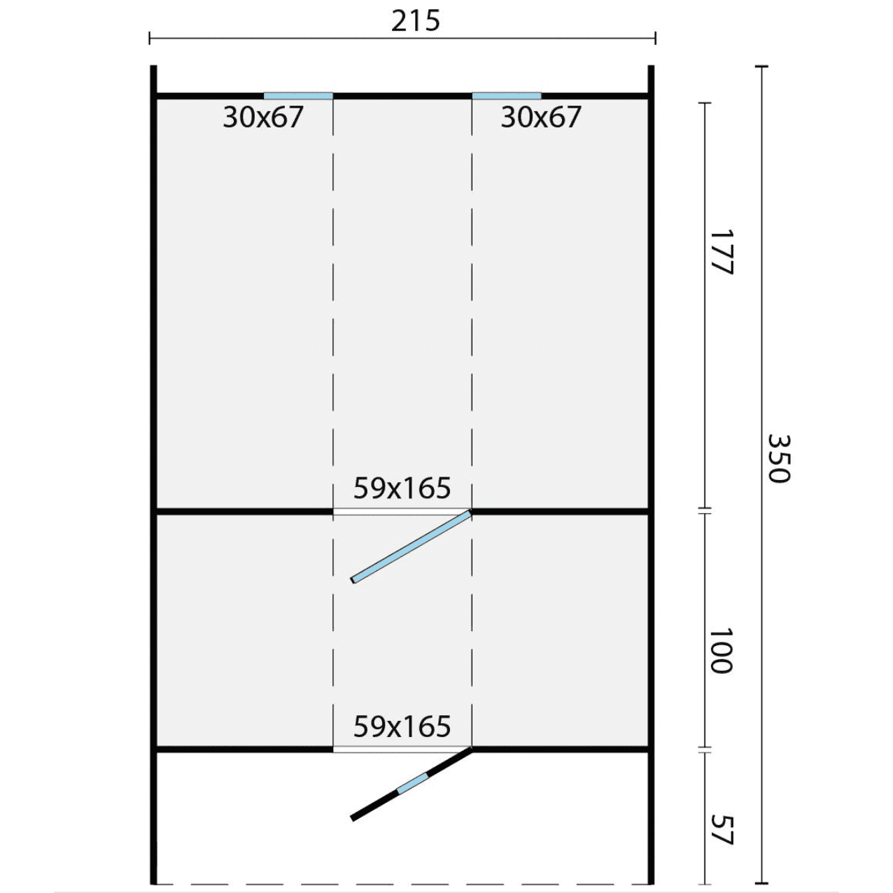 Tuindeco - Thermowood Saunafass Ø215x350 inkl. Umkleideraum