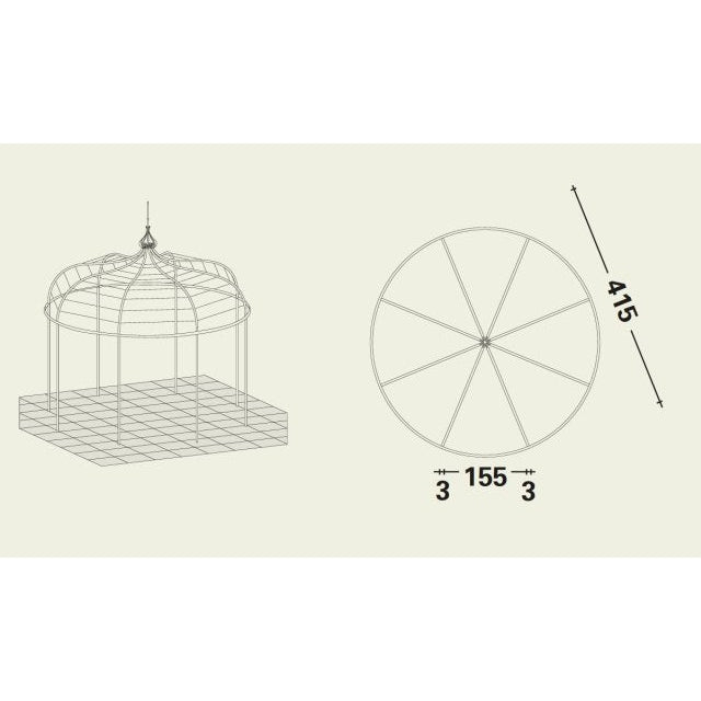 Unopiu - Pavillon Solaire rund