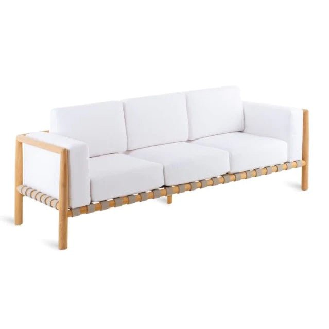 Unopiu - Pevero 3-Sitzer Sofa aus Teakholz